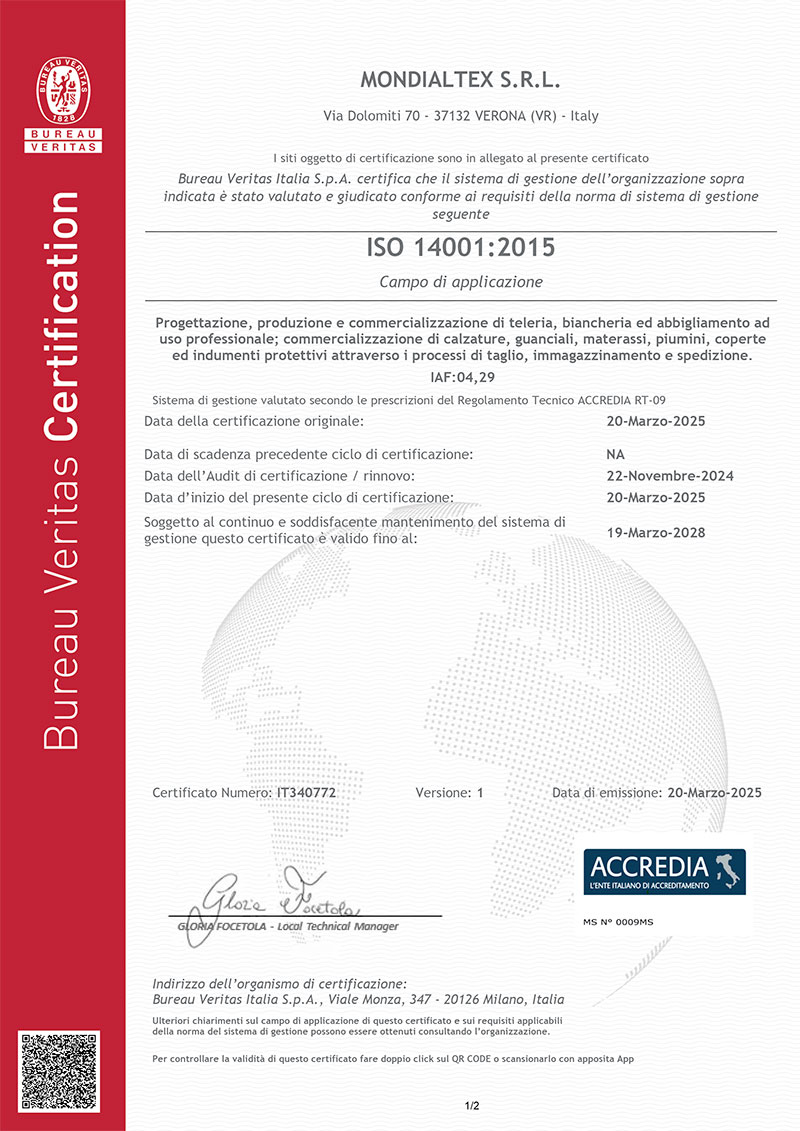 certificazione 1400:2015