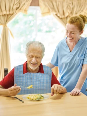 Bavaglia indossata ambientata