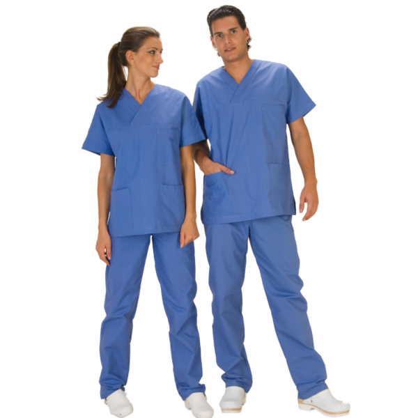 Divisa-unisex-dottore-medico-ginecoloco-avio-100%-cotone-donna-uomo