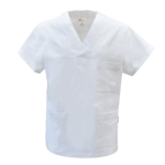 Casacca unisex bianca manica corta